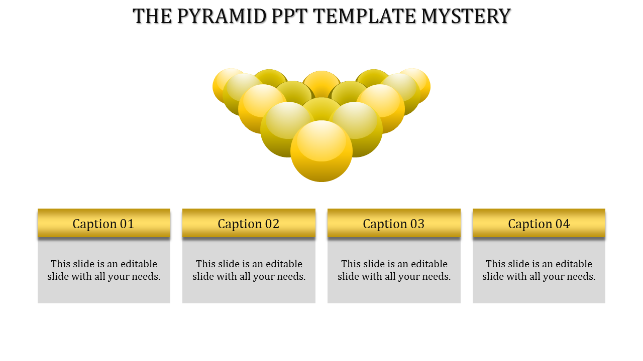 Get the Best and Creative Pyramid PPT Template Slides